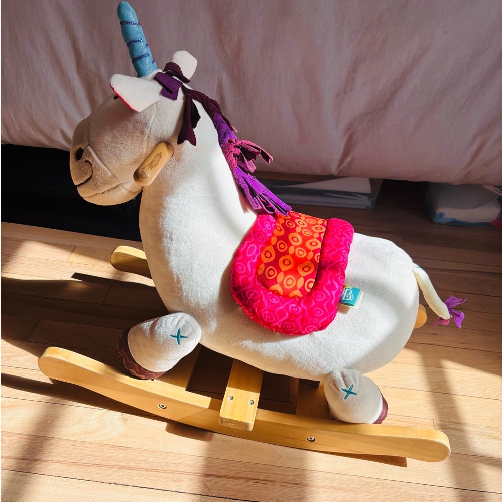 B. toys Wooden Unicorn Rocker Rodeo Rocker – Dilly-Dally - Picture 3 of 6